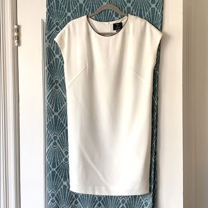 Beautiful white shift dress by VINCE, Size S